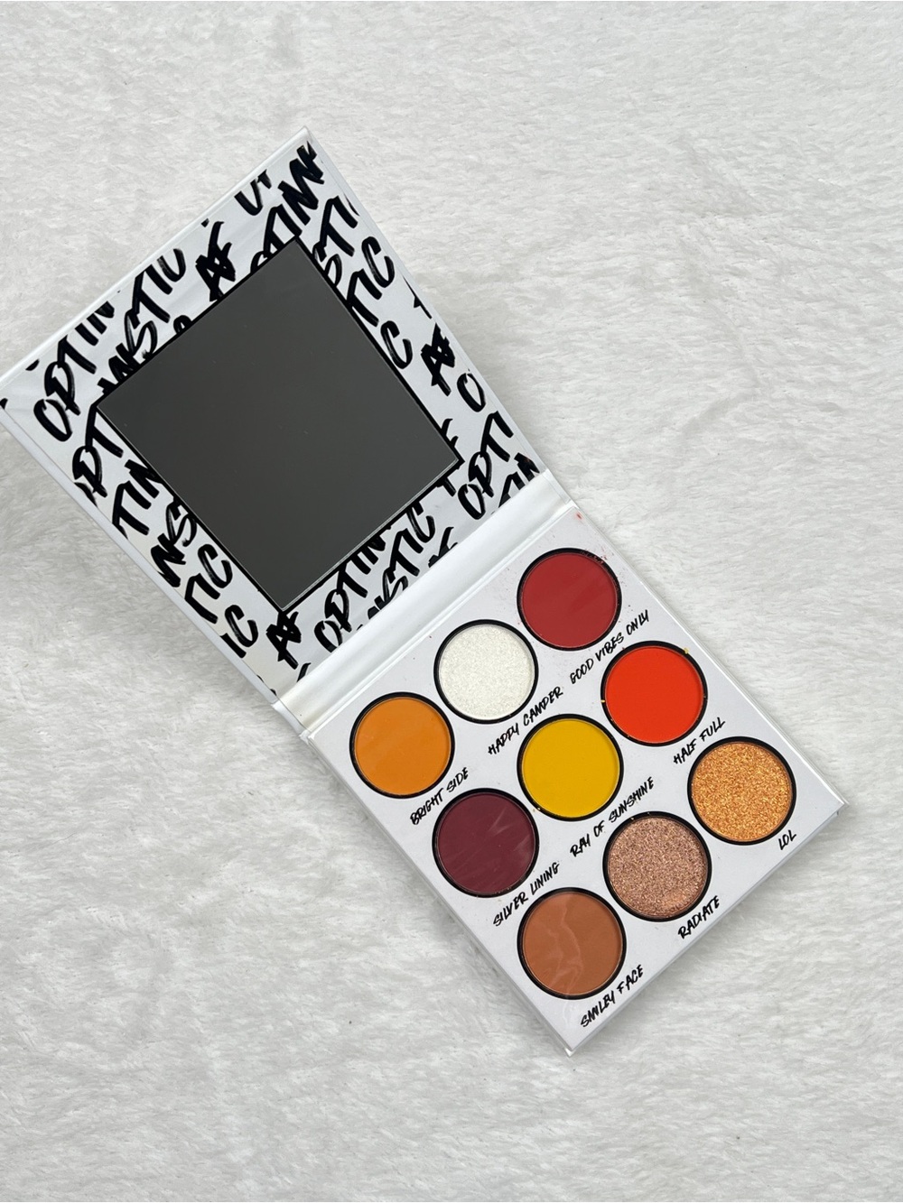 BH Cosmetics Optimistic AF 9 Color Eyeshadow Palette Warm Bright Tones NEW